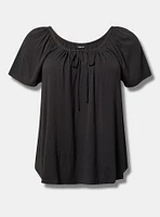 Flutter Short Sleeve Blouse