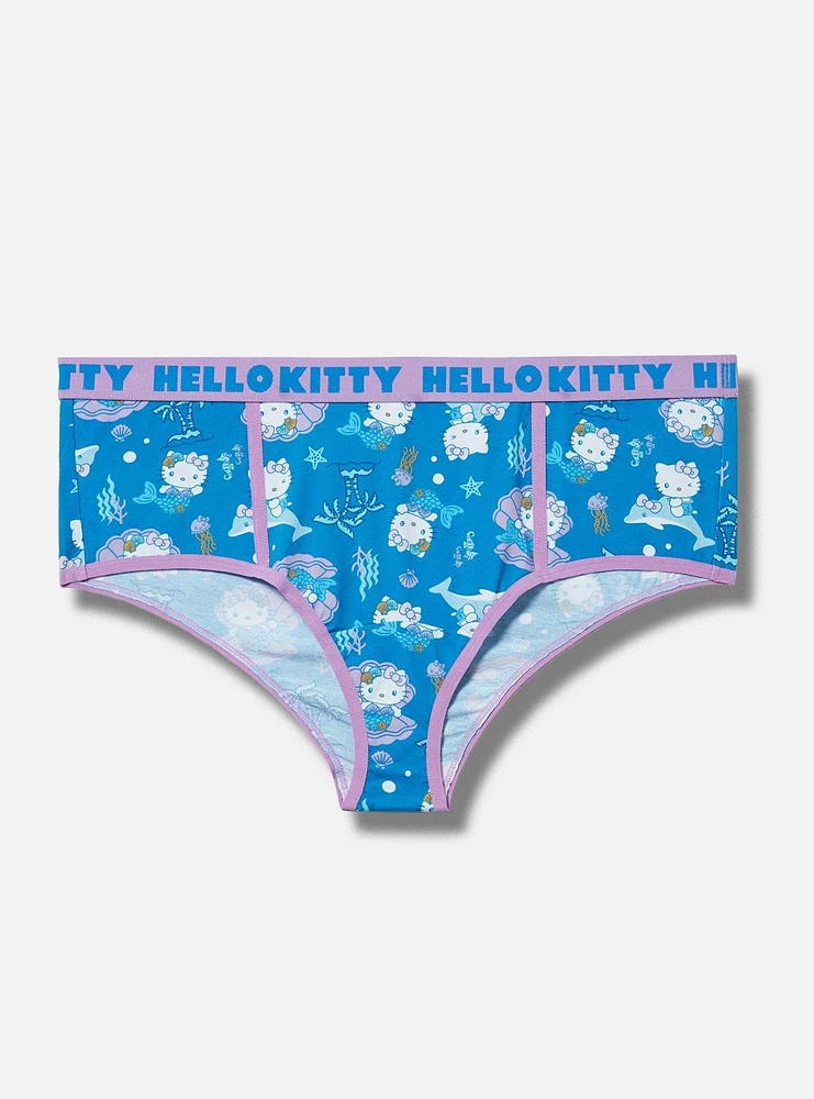 Hello Kitty Mermaid Mid Rise Cotton Cheeky Panty