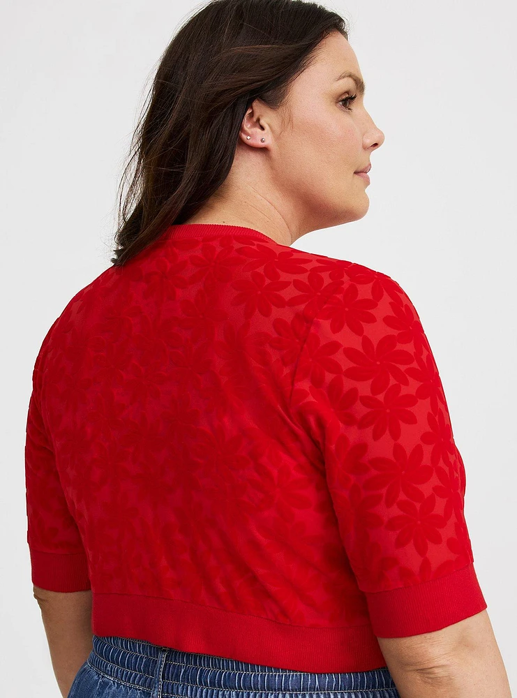 Daisy Mesh Shrug