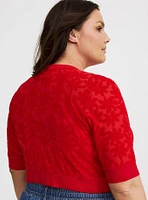 Daisy Mesh Shrug