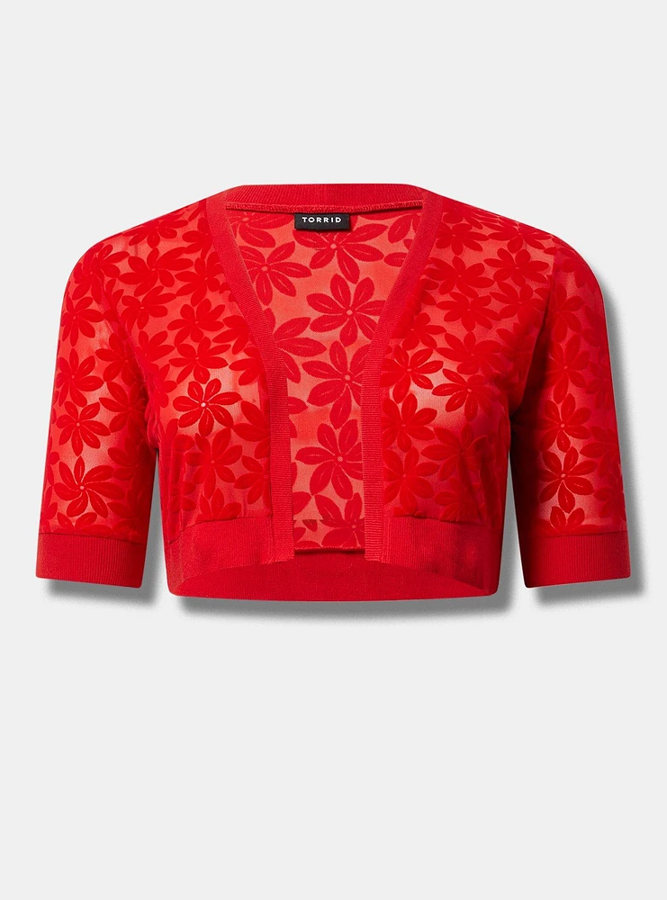 Daisy Mesh Shrug