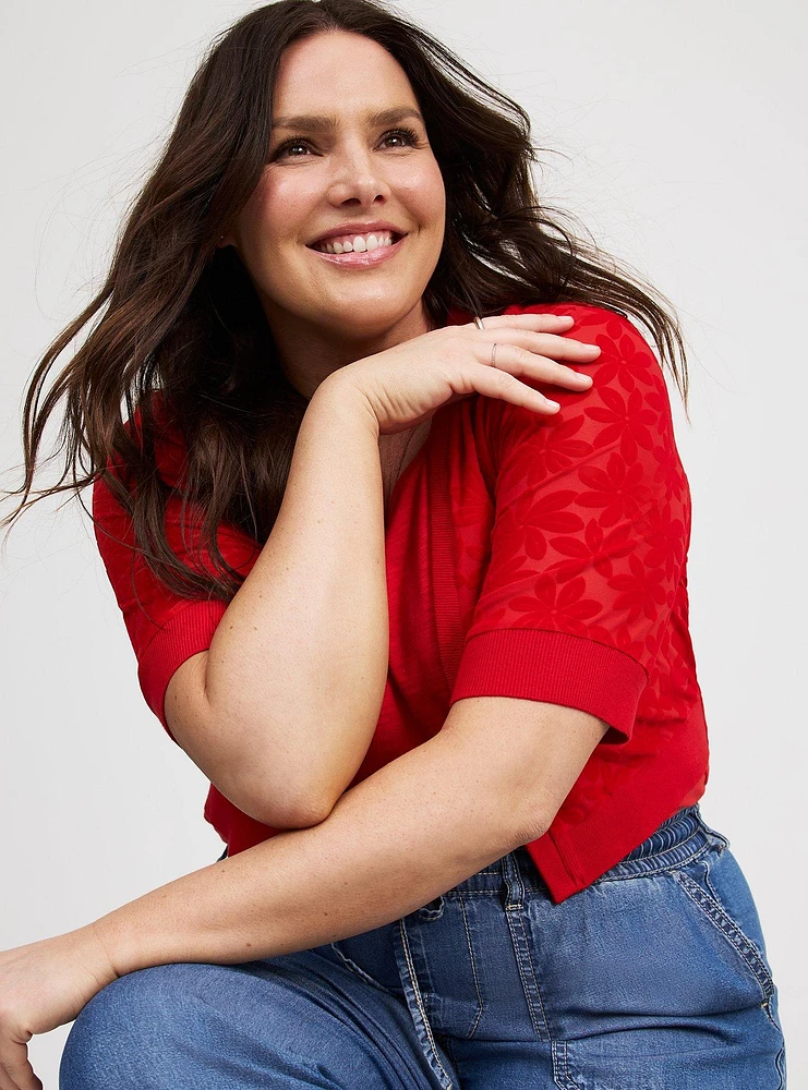 Daisy Mesh Shrug