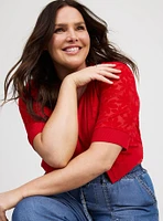 Daisy Mesh Shrug