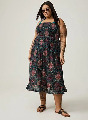 Mesh Cover-Up Tea Dress