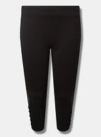 Crop Signature Waist Mesh Lace Up Legging