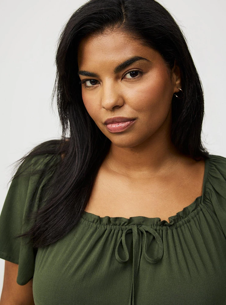 Flutter Sleeve Blouse