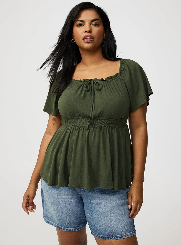 Flutter Sleeve Blouse