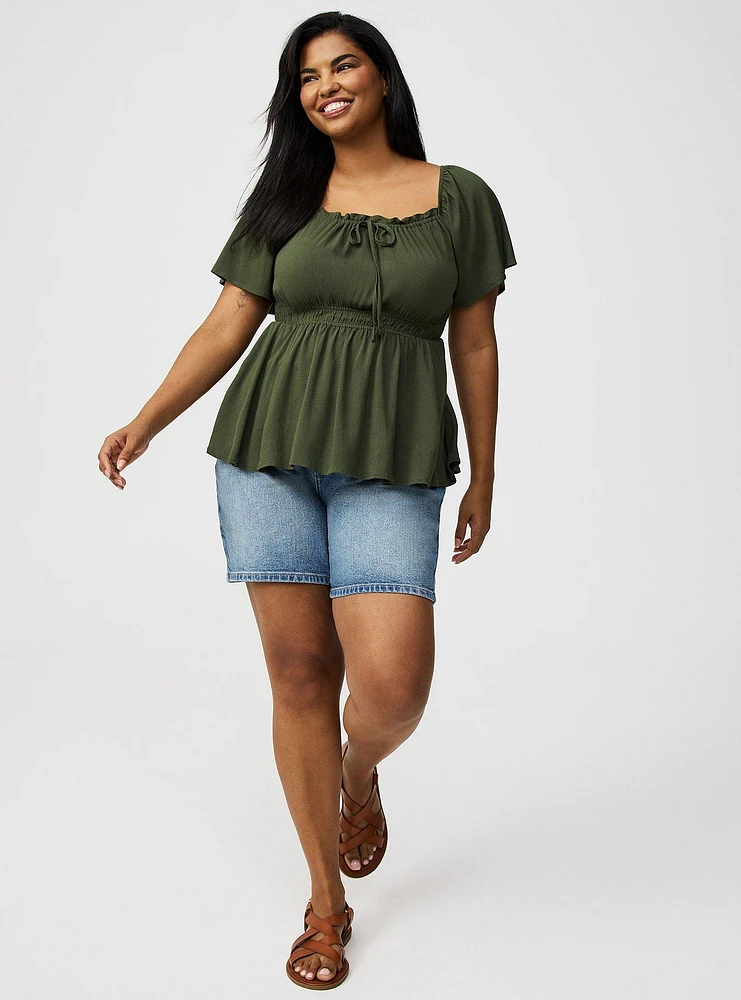 Flutter Sleeve Blouse