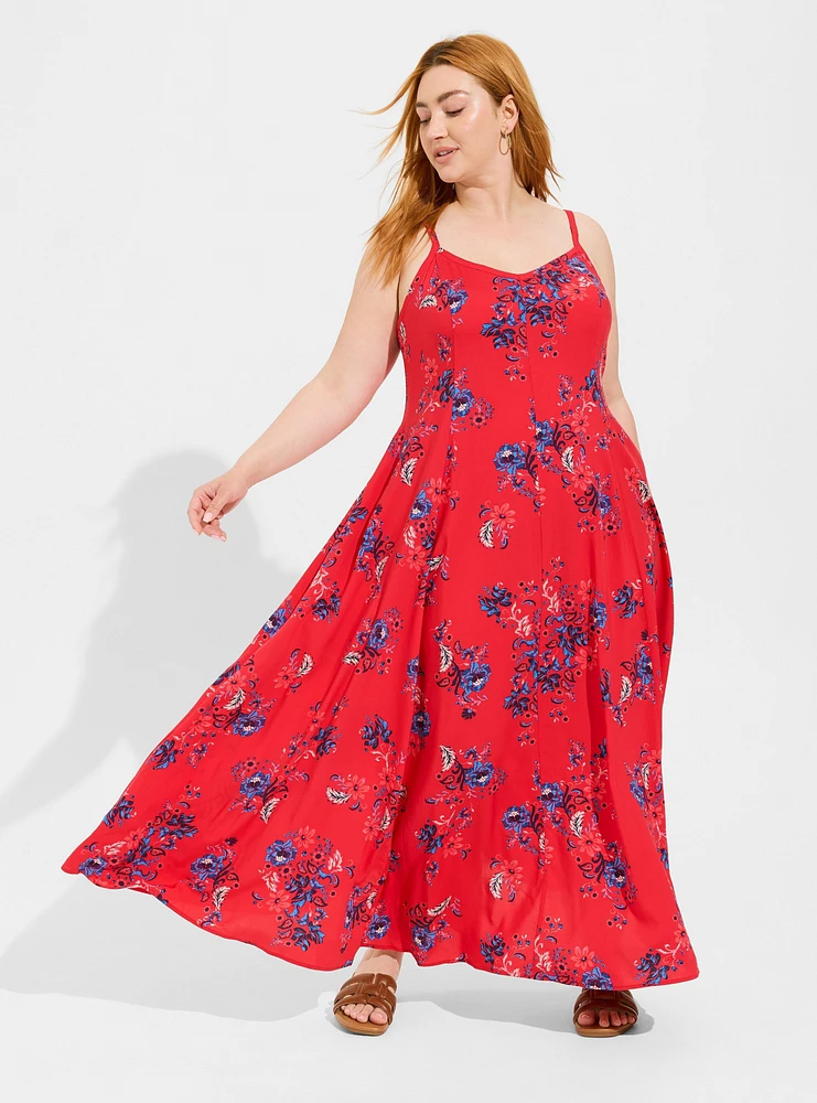 Maxi Challis Trapeze Dress