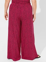 High-Rise Pull-On Wide-Leg Pant