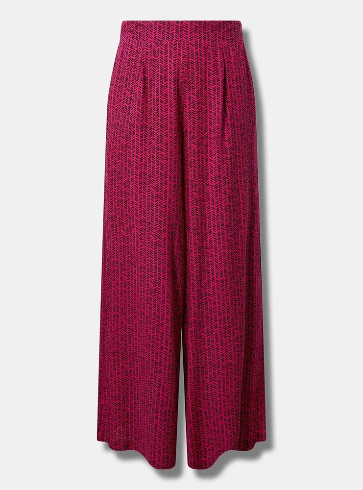 High-Rise Pull-On Wide-Leg Pant