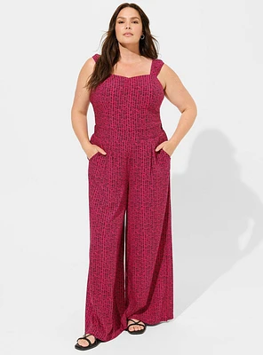 High-Rise Pull-On Wide-Leg Pant
