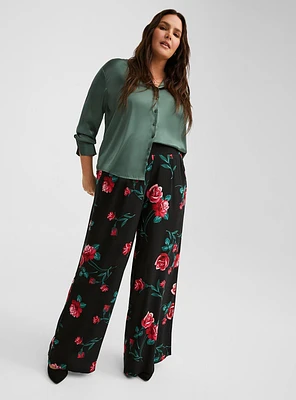 Pull-On Wide Leg Pant