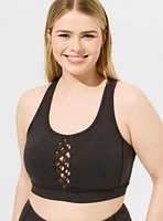 Low Impact Wireless Cross Front Active Sports Bra