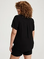 Harper Challis Short Sleeve Blouse