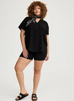 Harper Challis Short Sleeve Blouse