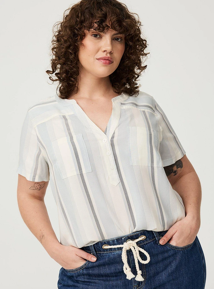 Harper Challis Short Sleeve Blouse
