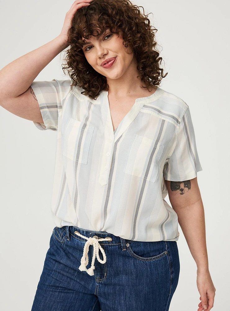 Harper Challis Short Sleeve Blouse