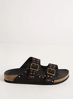 Studded Embellished Footbed Slide (WW