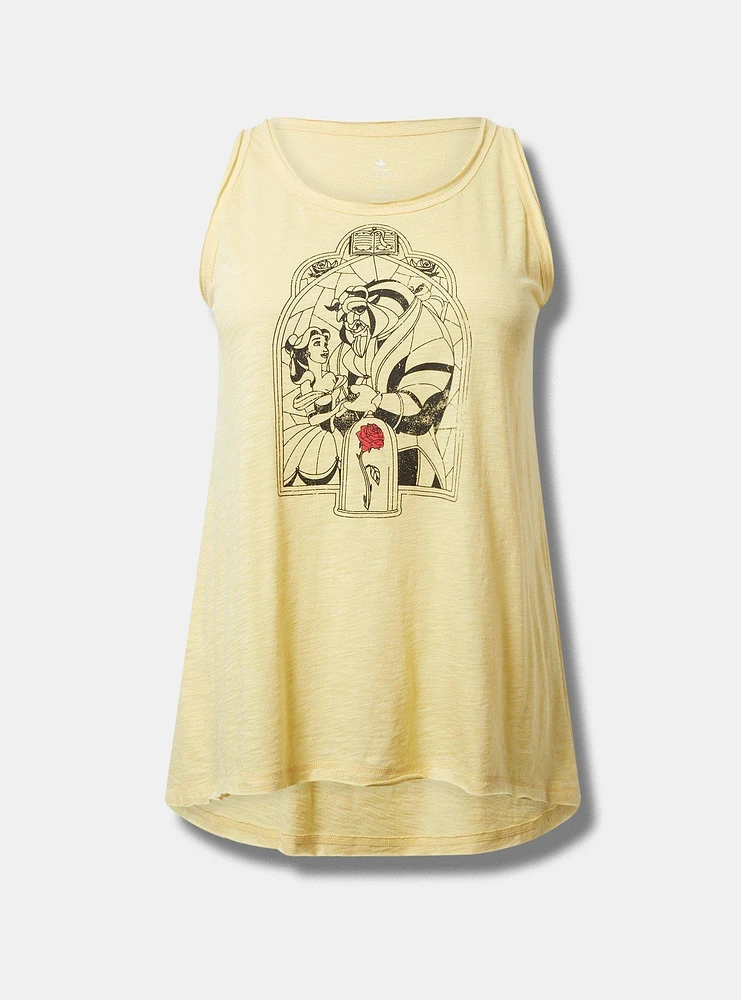 Disney Beauty Beat Cotton Raw Edge Tank