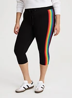 Pedal Pusher Side Stripe Legging
