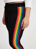 Pedal Pusher Side Stripe Legging