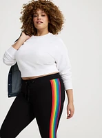 Pedal Pusher Side Stripe Legging