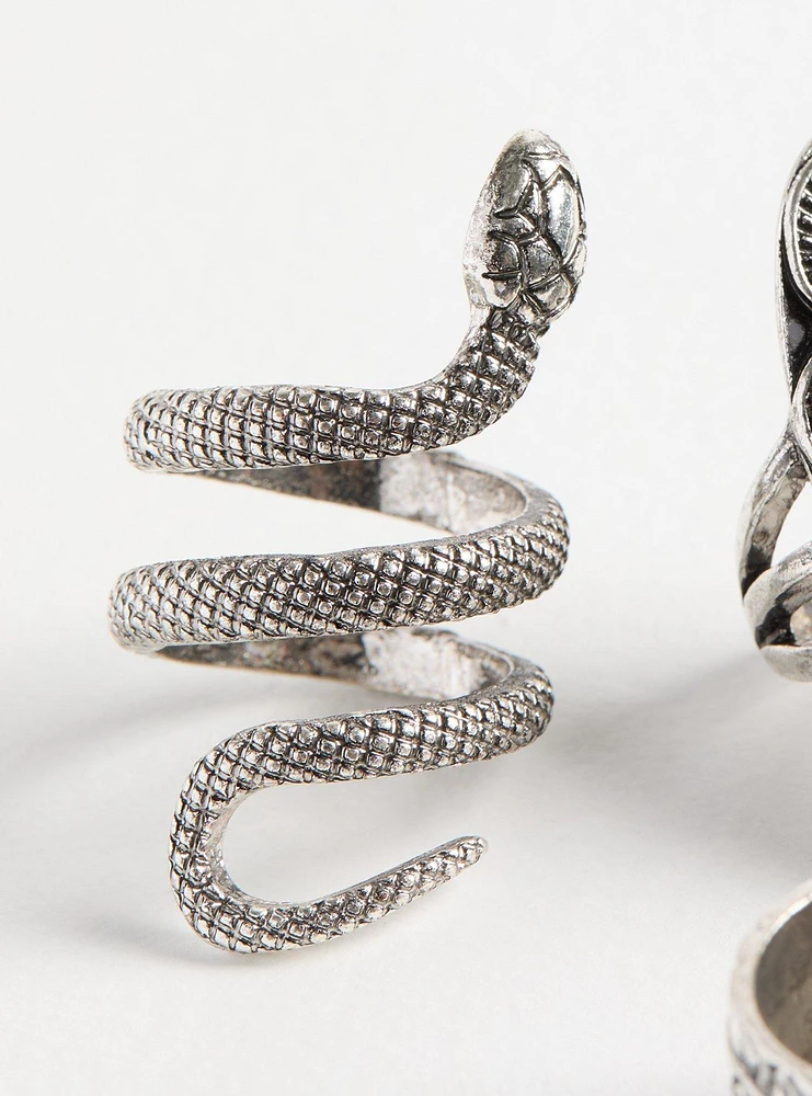 Snake Statement Ring Set