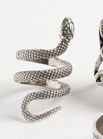 Snake Statement Ring Set