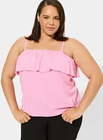 Rayon Slub Tiered Tank