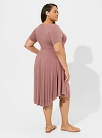 Midi Super Soft Shirred Front Dress