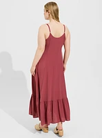 Maxi Challis Trapeze Tiered Dress