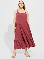 Maxi Challis Trapeze Tiered Dress