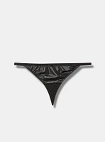 Faux Leather G-String Panty