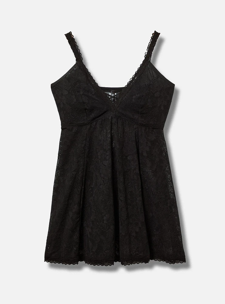 Aria Lace Fit And Flare Babydoll