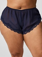 Mid-waist Lace Mesh Cheeky Flowy Short