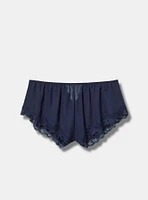 Mid-waist Lace Mesh Cheeky Flowy Short