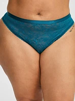 Aria Lace Thong Open Gusset