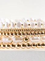 Pearl Stretch Bracelet Set