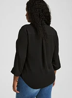 Harper 3/4 Sleeve Collared Blouse