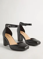 Block Heel D'Orsay Pumps