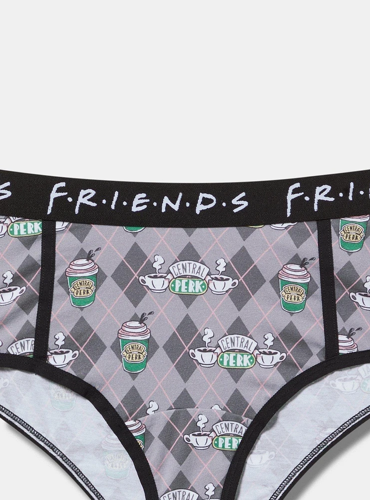 Friends Central Perk Mid Rise Cotton Cheeky Panty