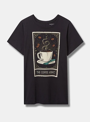 Coffee Tarot Classic Fit Heritage Jersey Crew Tee