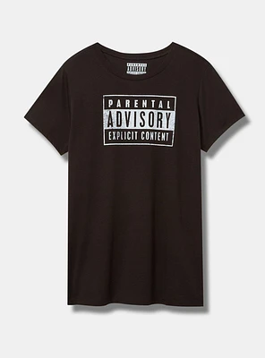 Parental Advisory Classic Fit Cotton Crew Tee