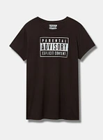 Parental Advisory Classic Fit Cotton Crew Tee