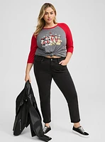 Disney Mickey & Friends Christmas Classic Fit Raglan Top