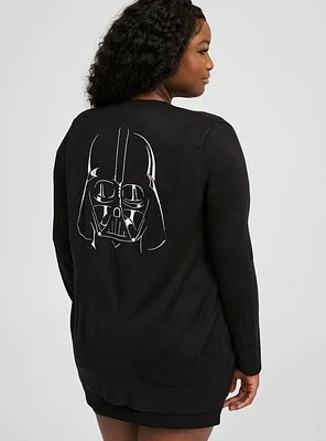 Lucas Star Wars V-Neck Button Down Sweater