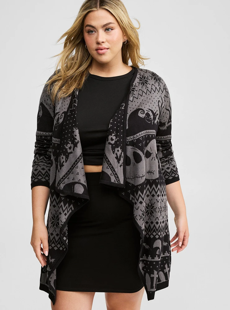 Disney Nightmare Before Christmas Jack Drape Cardigan