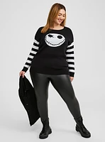 Disney Nightmare Before Christmas Jack Crossback Pullover Sweater