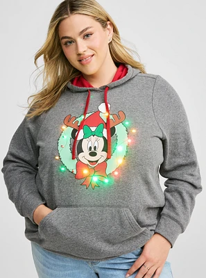 Disney Mickey Christmas Cozy Fleece Light Up Hoodie